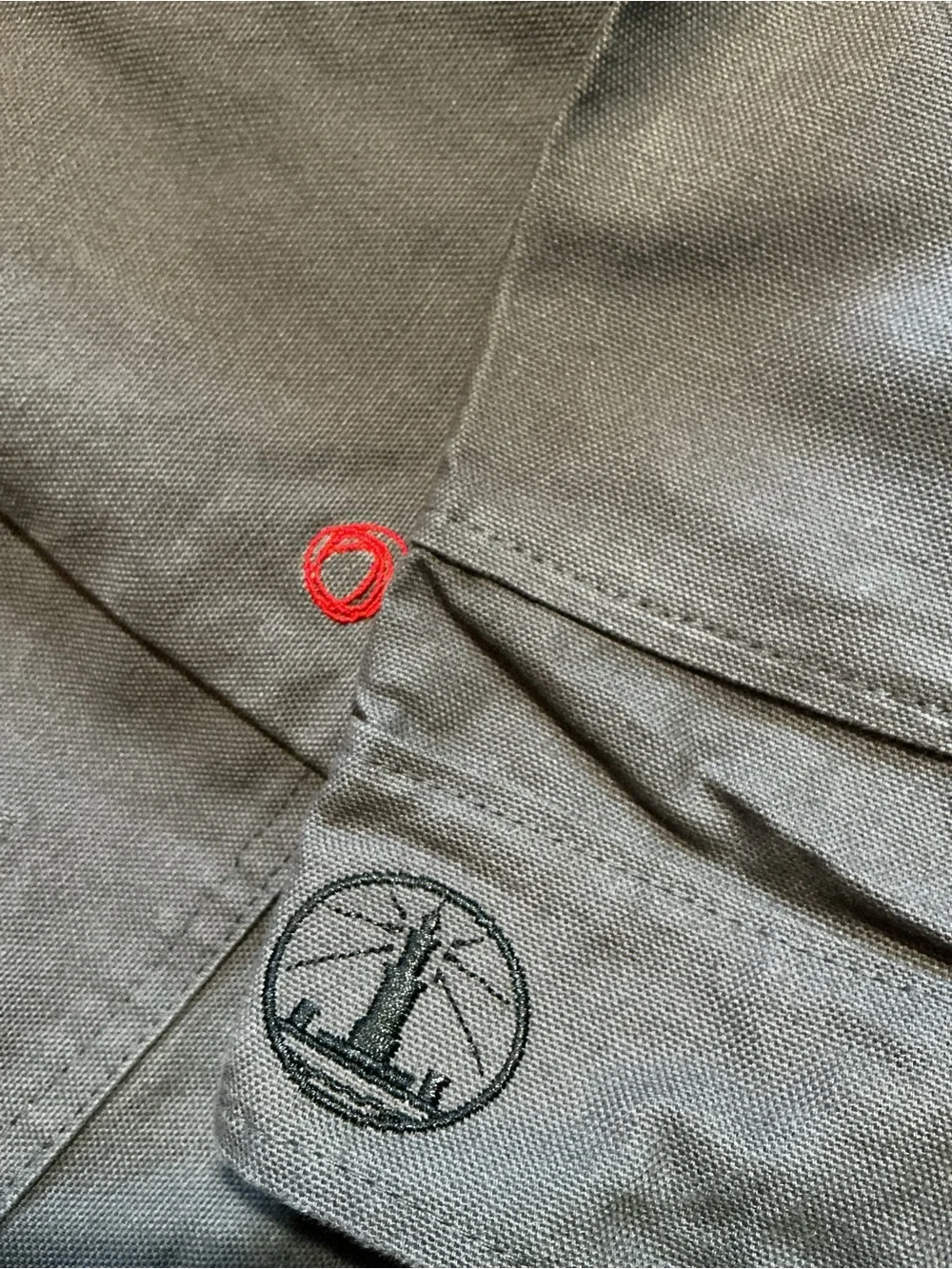Imperfects X Campus Point Organic Cotton Canvas Chore Utility Workwear Jacket - Picture 9 of 12